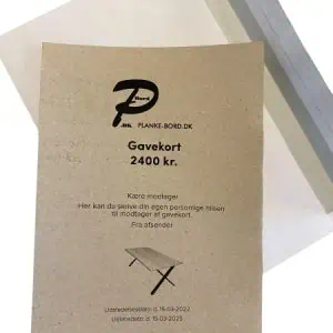 Gavekort i kuvert