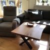 bordben krydsstel sofabord monteret