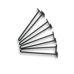 Bordben - Hairpin - 51 cm - Sort - 2 rod
