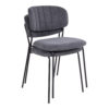 Alicante-spisebordsstol mørkegrå stabel stol