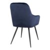 Harbo spisebordsstol – Blå velour – 2 stk.