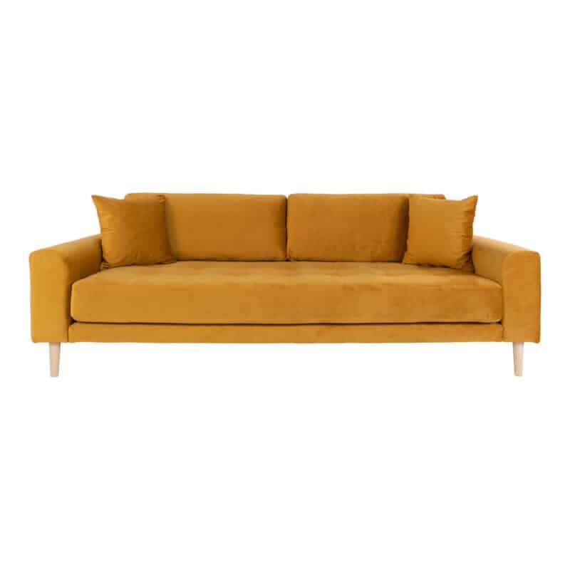 Lido 3 personers sofa gul