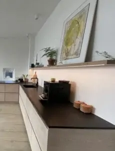 Svævehylde i elm, naturolie