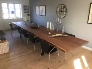 Langbord i amerikansk valnød