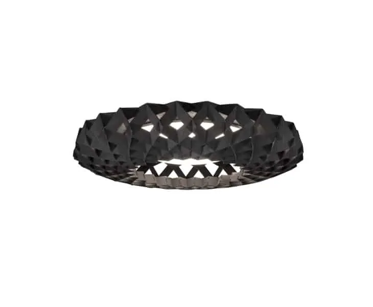 Pilke Signature 65 plafond sort designer lampe med geometriske former