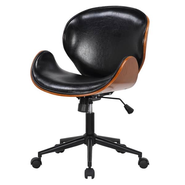 Rind kontorstol - Sort - 360 drejbar sæde