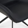 Alma spisebordsstol . drejefod - sort - læder (3)