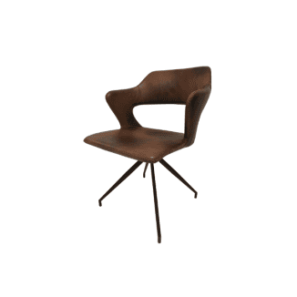 Swing spisebordsstol læder brun (8)