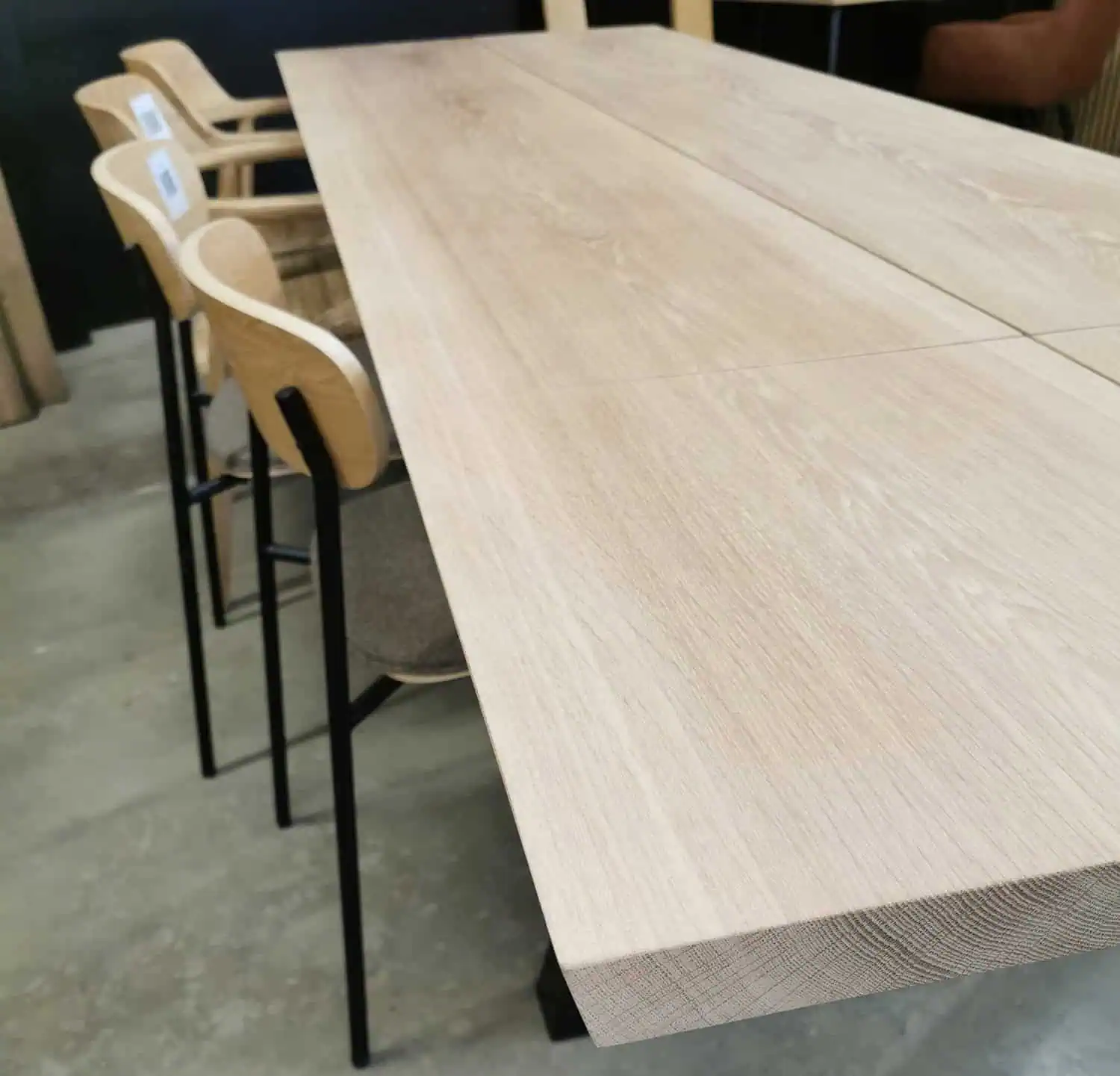 Plankebord - Eg - Hvid olie - 90 x 240 cm - Tillægsplade 50x90 cm
