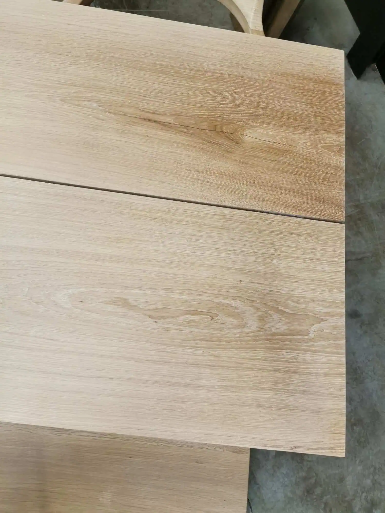 Plankebord - Eg - Hvid olie - 90 x 240 cm - Tillægsplade 50x90 cm