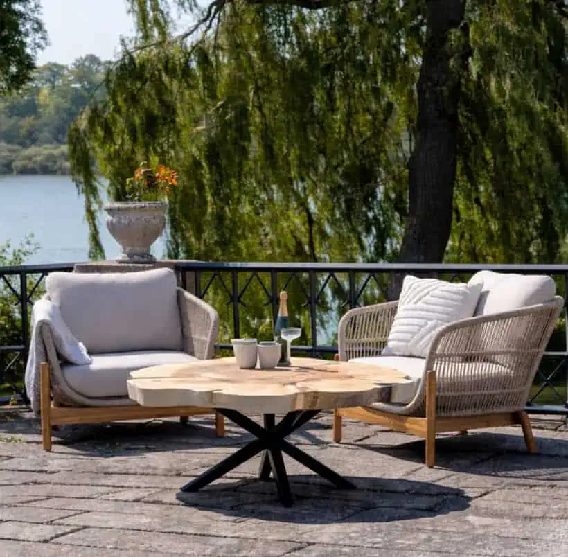 Stjernestel sofabord 50x50 cm outdoor