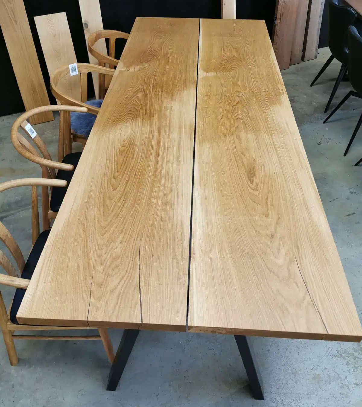 Plankebord - Eg - Natur olie - 105 x 260 cm