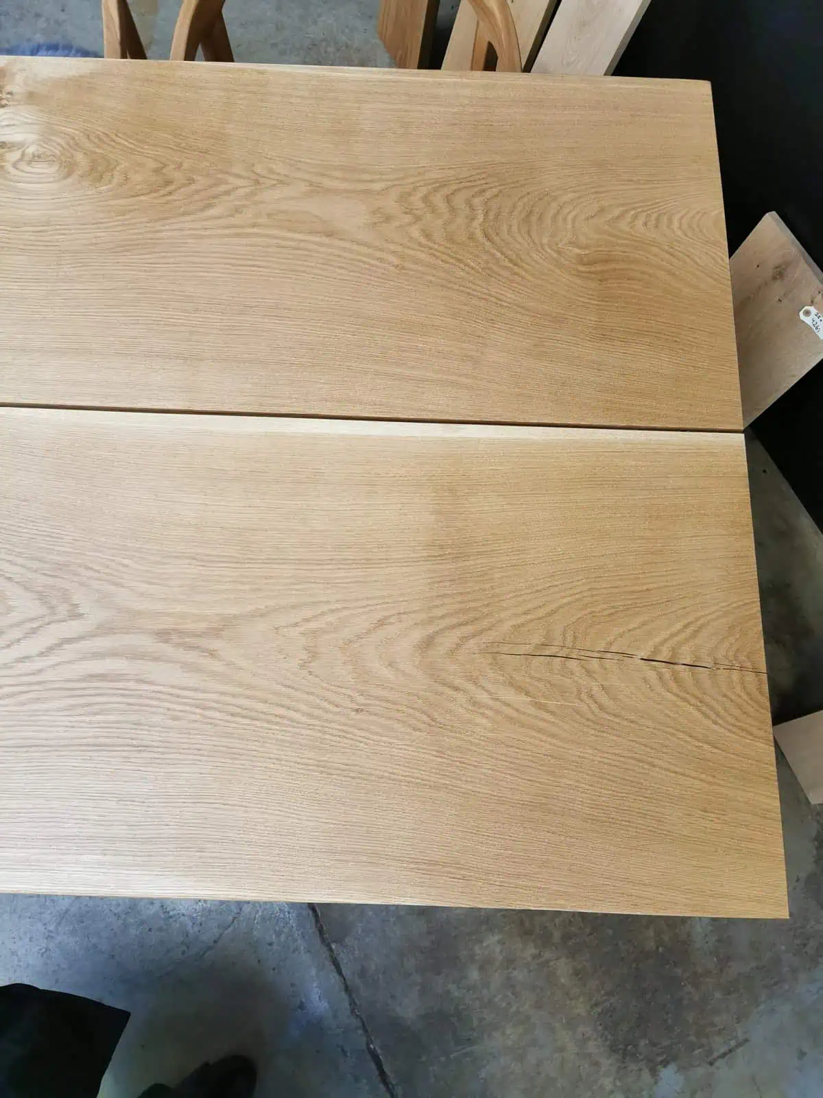 Plankebord - Eg - Natur olie - 105 x 260 cm